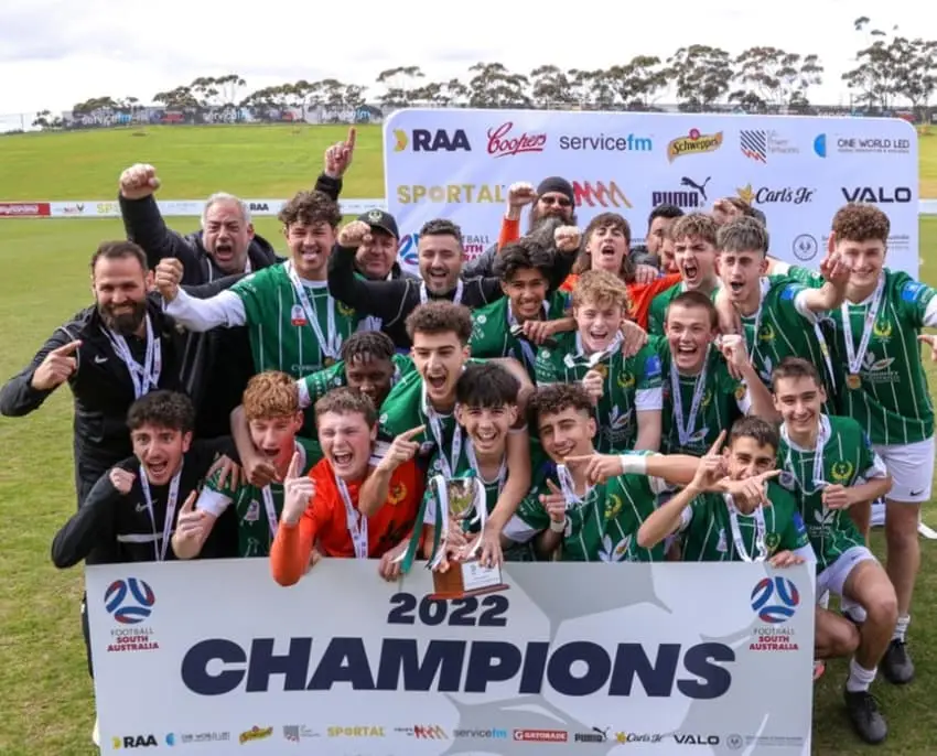 adelaide cobras fc group photo