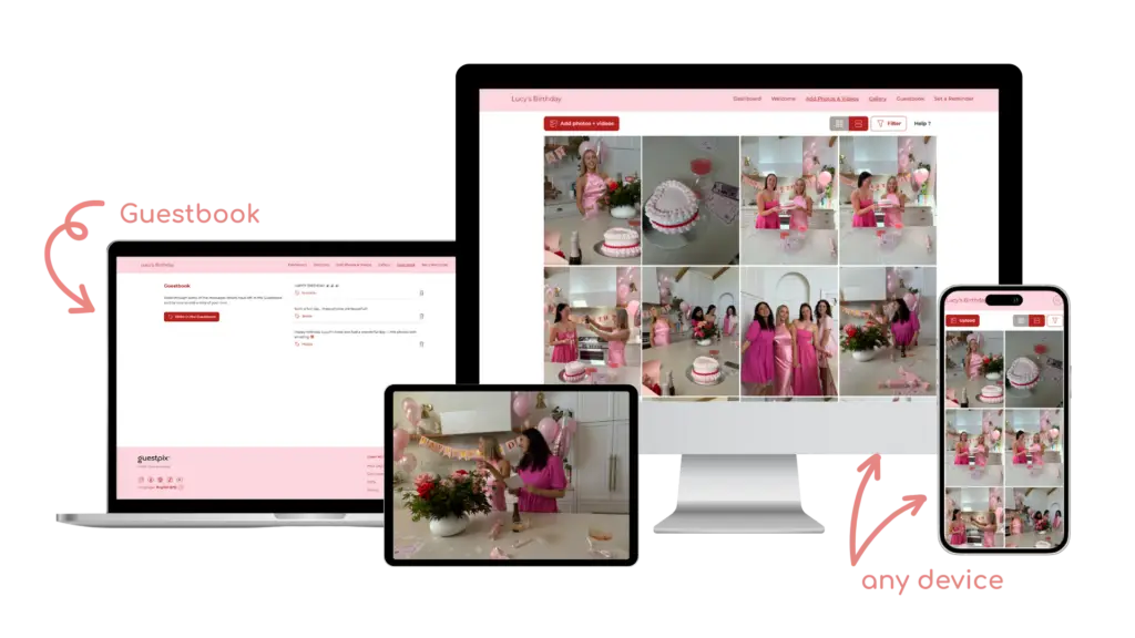 GUESTPIX Parties - Website Devices