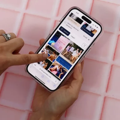 GUESTPIX User Interface - scrolling gallery