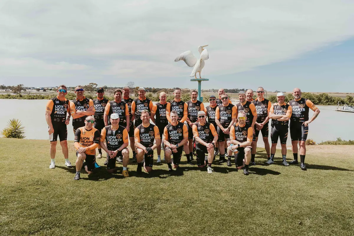 lion hearts ride - team photo