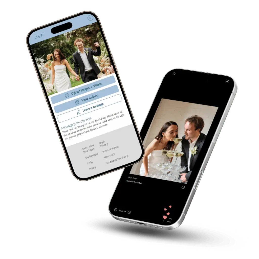 GUESTPIX Phone User Experience - Wedding Photos